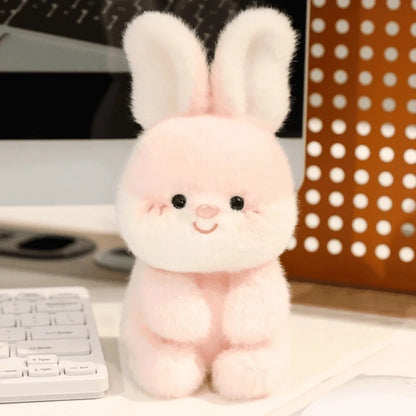 16cm Cute Plush Companion Doll - Anime Elephant, Rabbit, Bear & Panda Soft Desk Toy Gift