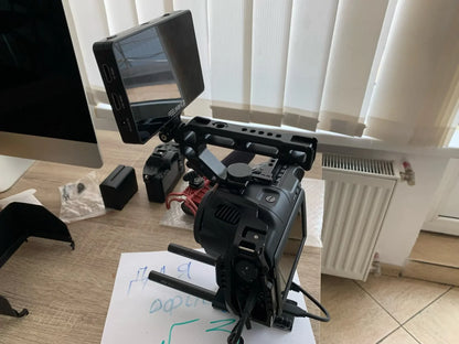Minifocus Monitor Holder Cold Shoe Mount for Camera, 180° Tilt Adjustable Bracket for Field Monitors, Microphone, Hot Shoe