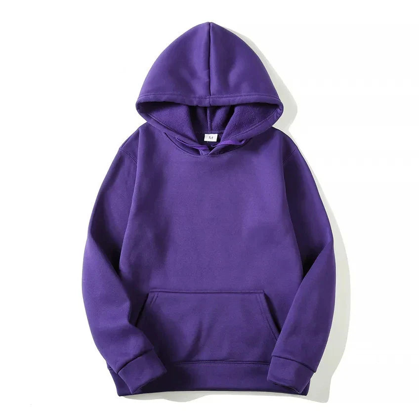 Fashion Men's & Women's Hoodies – Casual Solid Color Sweatshirts for Spring, Autumn, Winter