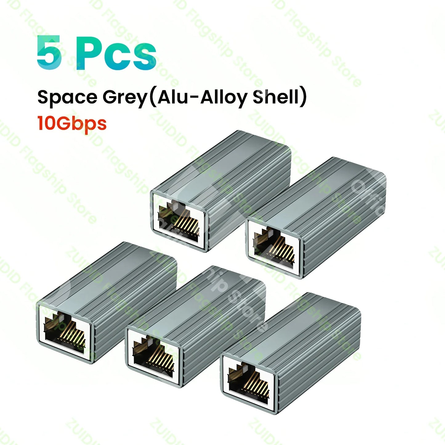 1/2/5/10Pcs 10Gbps RJ45 Coupler – Female to Female Gigabit Network Extender for Cat8/Cat7/Cat6 Ethernet Cable Adapter