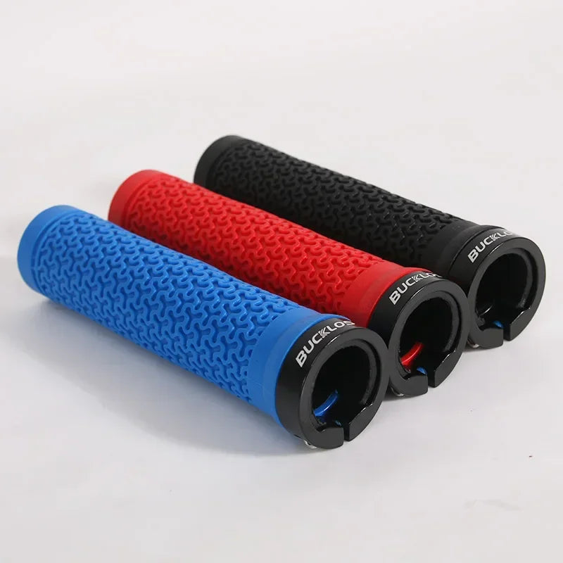 BUCKLOS Lock-On Bicycle Handlebar Grips — Anti-Slip Waterproof MTB Damping Cuffs for Mountain Bikes