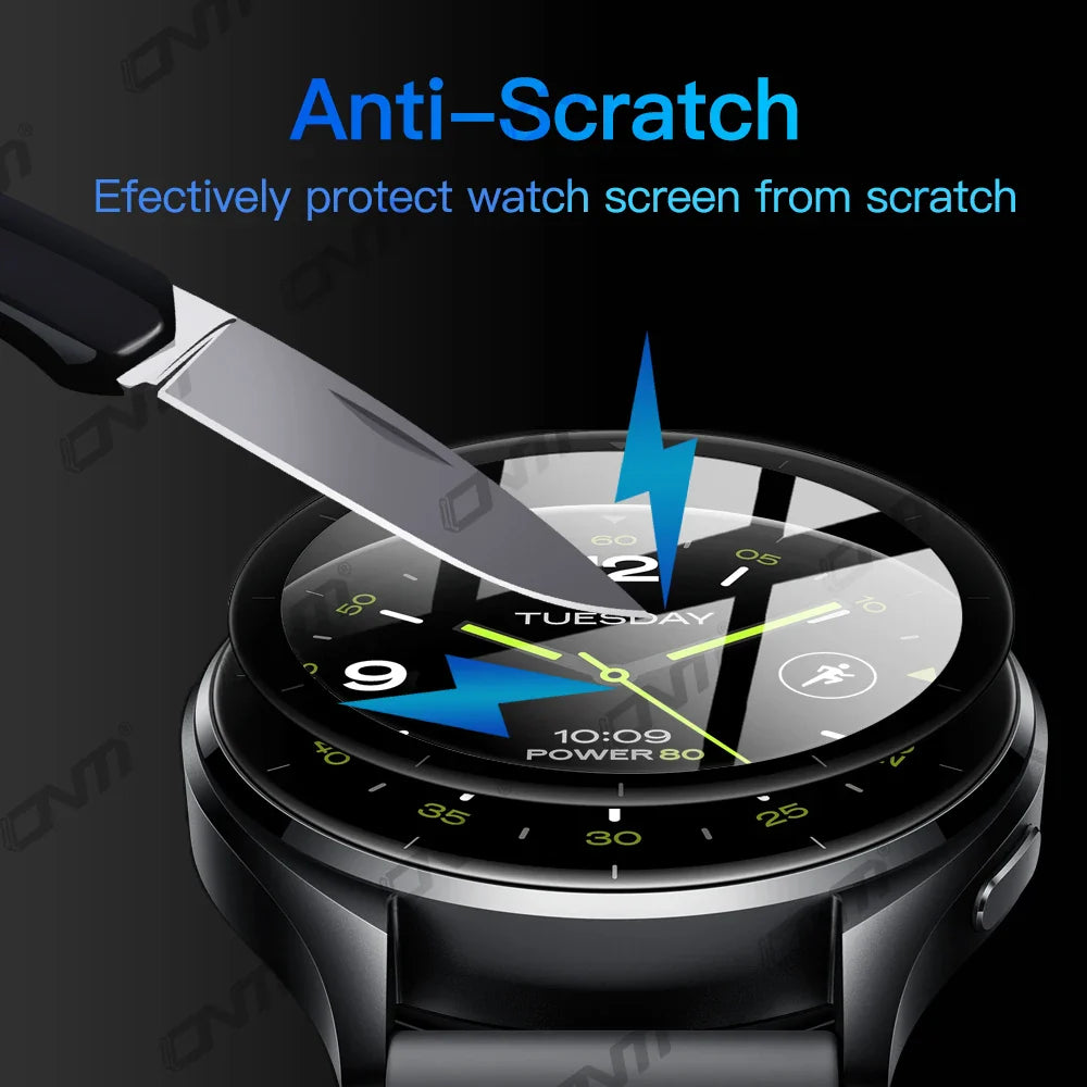 5D Protective Film for Xiaomi Mi Watch 2 — Full Coverage Anti-Scratch Screen Protector (Not Glass)