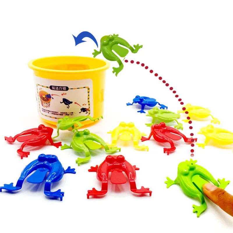 Jumping Frog Fidget Toys (10–20 Pcs) – Kids Stress Relief Bounce Novelty Toys, Birthday Party Favors & Gifts