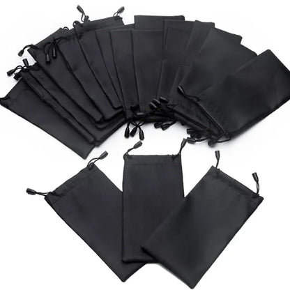 10-100PCS Soft Microfiber Sunglasses Bags – Waterproof Eyewear Pouch Dustproof Glasses Storage Case