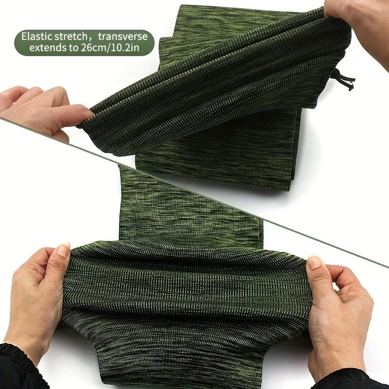Silicone Treated Rifle Gun Sock Sleeve – Polyester Protective Storage Cover Bag for Hunting Rifles & Fishing Rods