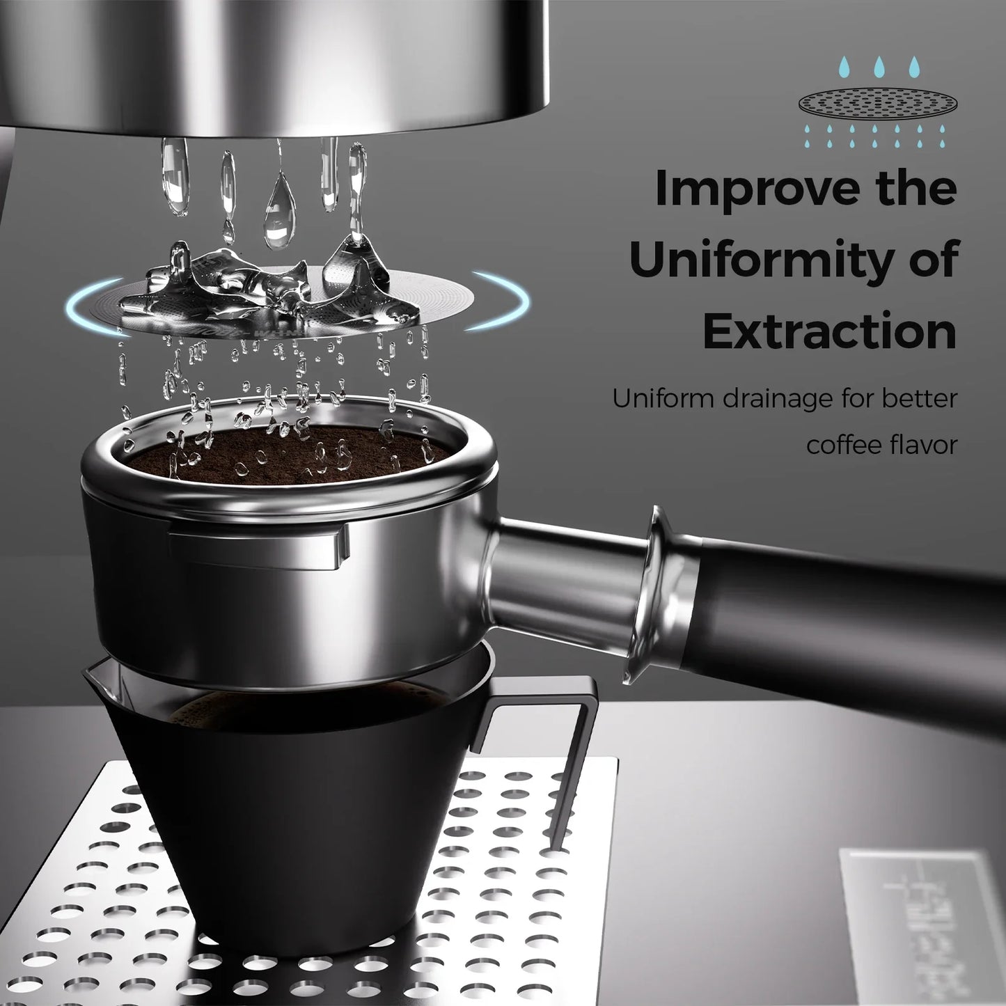 MHW-3BOMBER Espresso Puck Screen – 51/53/58.5mm Reusable Stainless Steel Coffee Filter, 0.8/0.2mm Thickness Coffee Tool