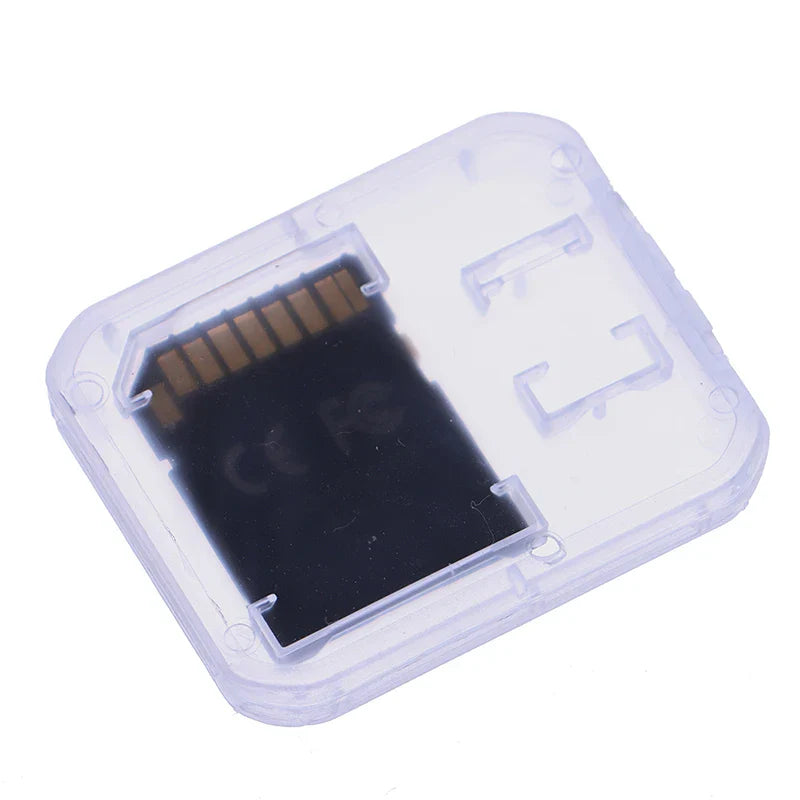 10-Pack Clear Plastic Memory Card Cases – Transparent Micro SD & TF Card Storage Box Holder