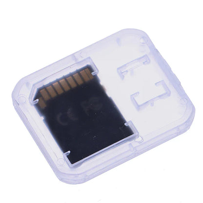 10-Pack Clear Plastic Memory Card Cases – Transparent Micro SD & TF Card Storage Box Holder