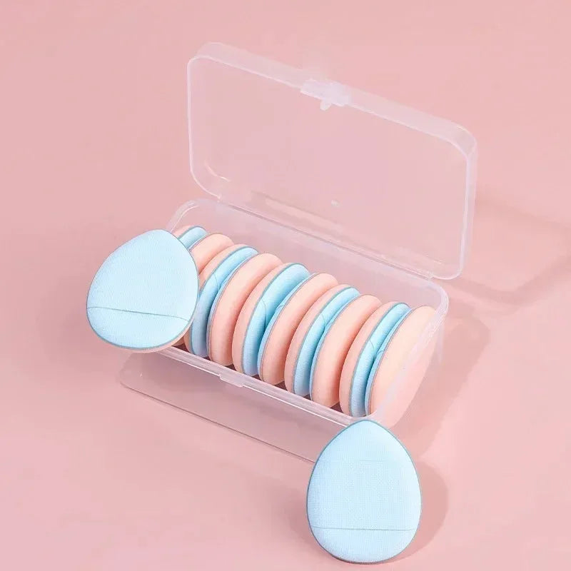 5/10PCS Mini Finger Puff Sponges – Small Air Cushion Makeup Applicators for Foundation & BB Cream