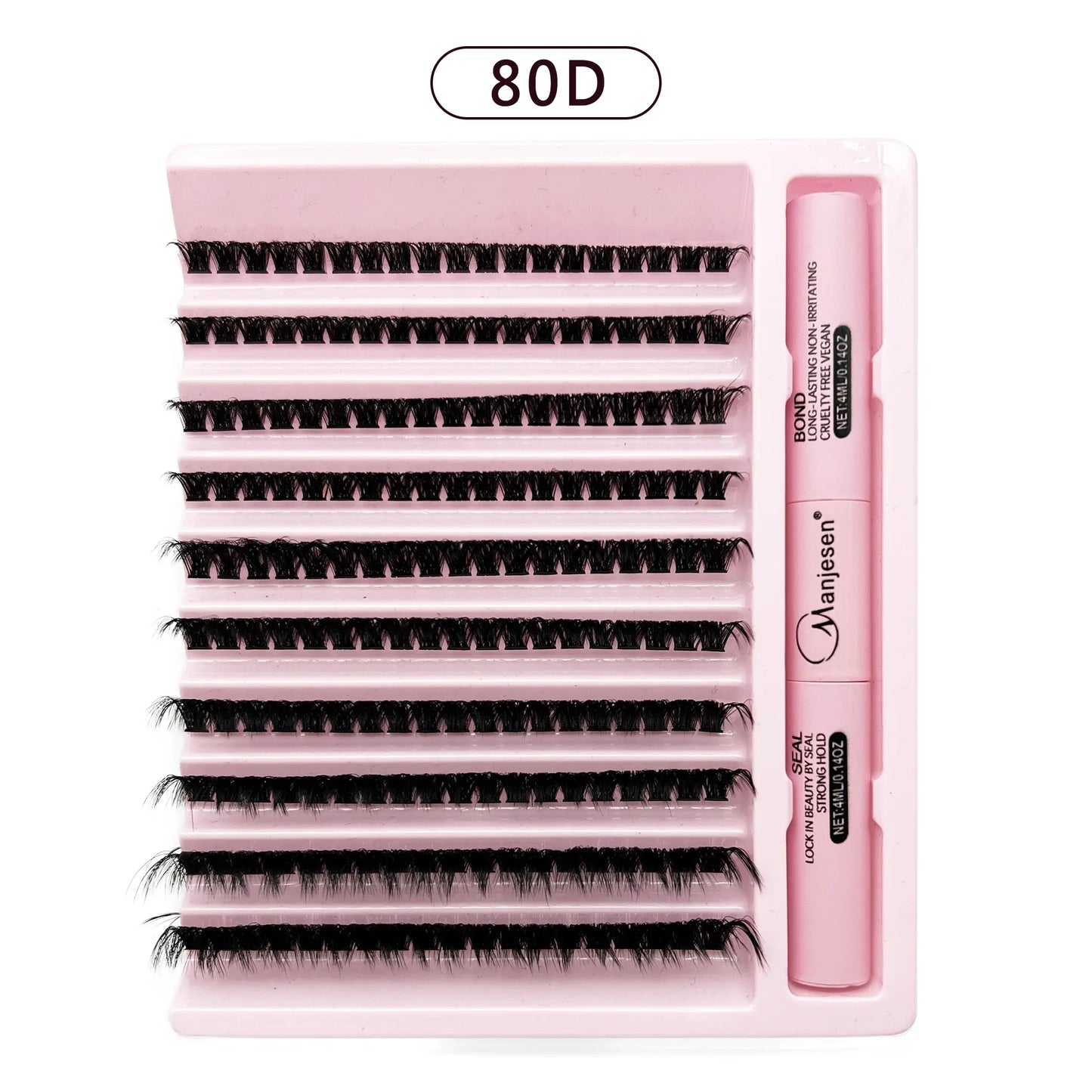 200 PCS Eyelash Clusters Kit – Lash Bond & Seal, DIY Lash Extension Tools & Glue Accessories