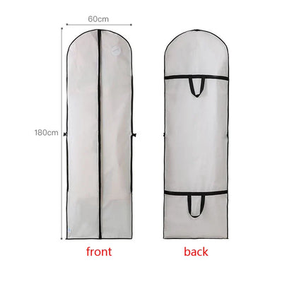 High-End Thickened Waterproof Dust-Proof Wedding Dress & Suit Storage Bag — Protective Hanging Coat Cover