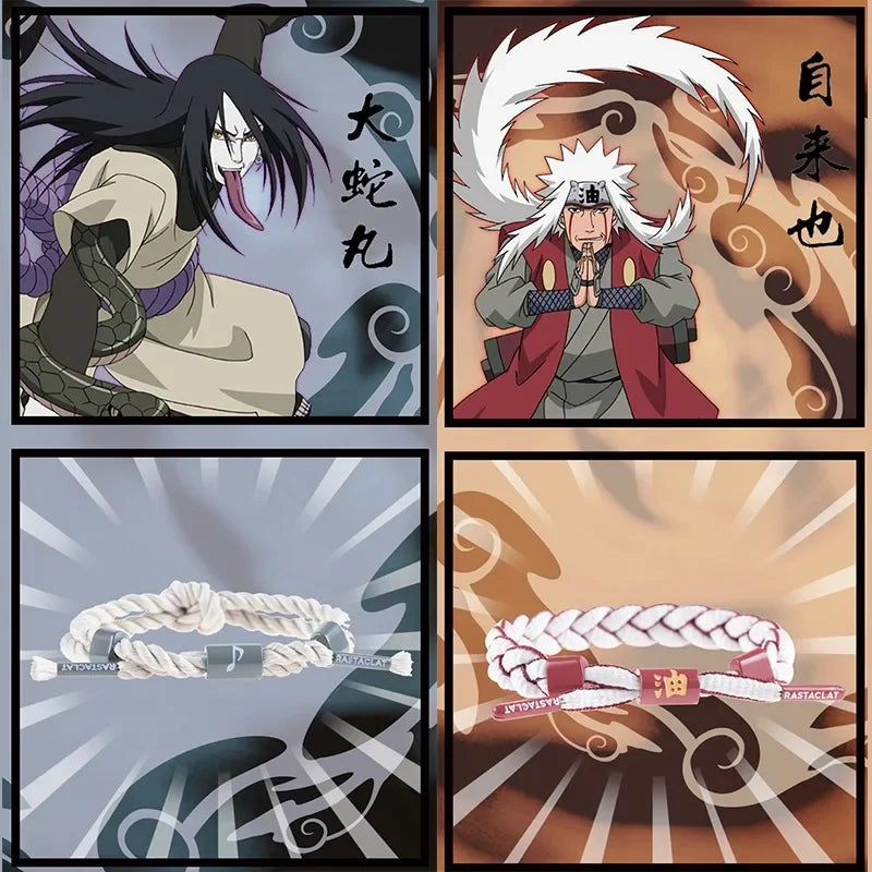 Naruto Anime Bracelet – Adjustable Cosplay Rope Wristband for Couples, Men & Women (Sasuke, Hinata, Itachi, Hyuga)
