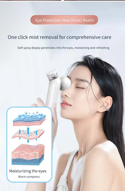 Portable Nano USB Eye Mist Sprayer – Ionic Warm Compress Humidifier for Eye Care & Dry Eye Relief