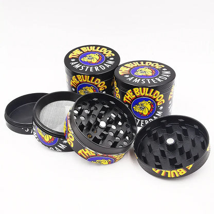50mm Metal Dog Herb Grinder — 4-Layer Manual Spice, Pepper & Tobacco Mill for Smoking Accessories