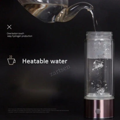 SPE/PEM Portable Hydrogen Water Generator – Alkaline Ionizer Bottle for Pure H2 Rich Electrolyzed Drinking Water