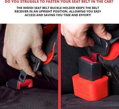 Buckle Up Car Seatbelt Guard - Durable Silicone Seat Belt Holder for Kids - Essential Car Accessory for Safety