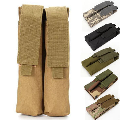 P90 UMP45 Tactical MOLLE Magazine Pouch – 1000D Nylon Double Stack Ammo Carrier Utility Bag for Hunting & Outdoor Use