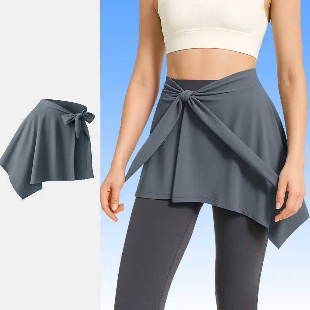 Women’s Adjustable Yoga Skirt Shorts – Quick Dry Anti-Exposure Fitness Running Skort