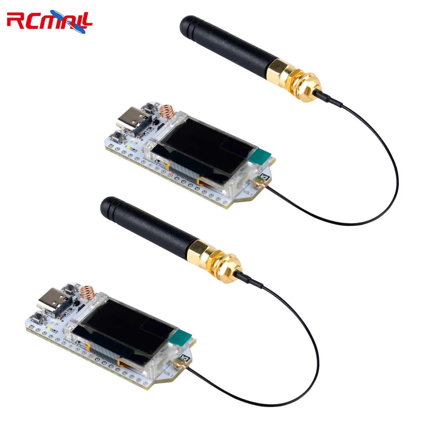 2PCS Heltec LoRa32 V3 Development Board – 868/915MHz SX1262 with 0.96" OLED, Bluetooth & WiFi for Arduino IoT & Meshtastic Projects