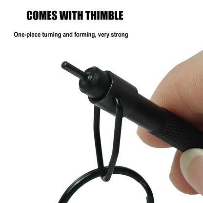 AK-01B Rotating Handcuff Key — High Carbon Steel & Aluminum Alloy with Key Ring, Universal Police Handcuff Key