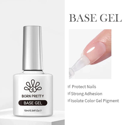 BORN PRETTY 15ml Clear Non-Stick Hand Extension Gel - 3D Shaping Nail Art, Milky Jelly Hard Gel for Fake Nails