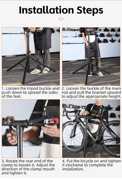 WEST BIKING Foldable Bike Repair & Display Stand – Multipurpose Wall/Floor Rack for Bicycle Storage & Maintenance