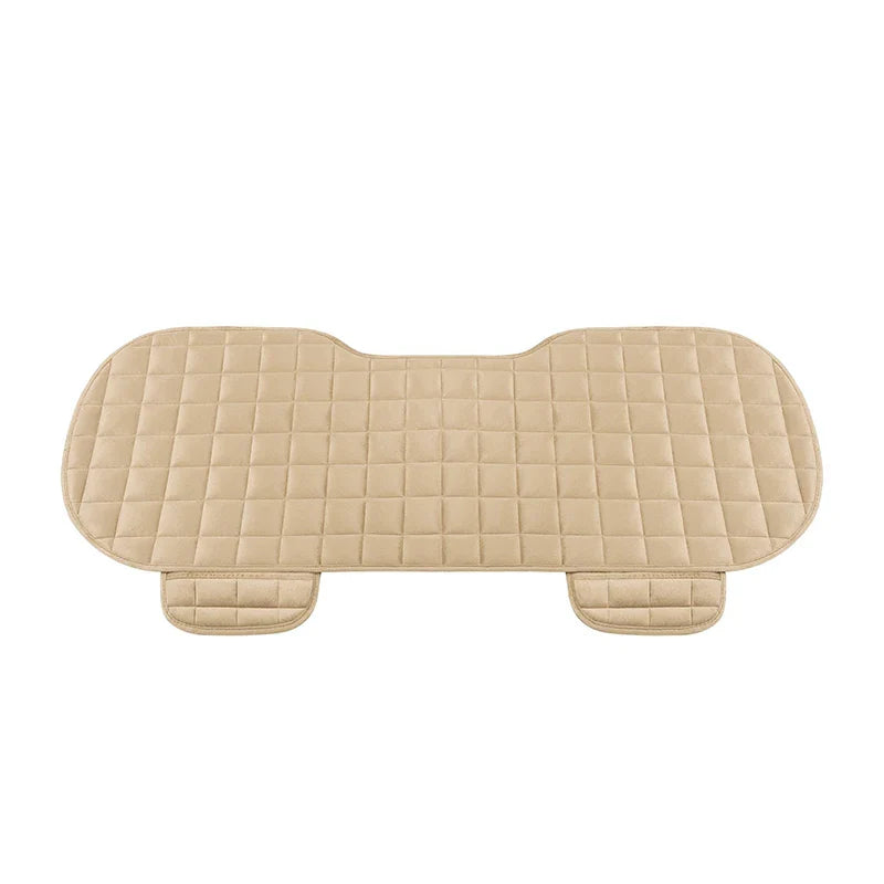 Universal Winter Car Seat Cover Set – Front & Rear Flocking Cloth Anti-Slip Warm Cushion Mat for Car, SUV, Van & Truck Interior Protection