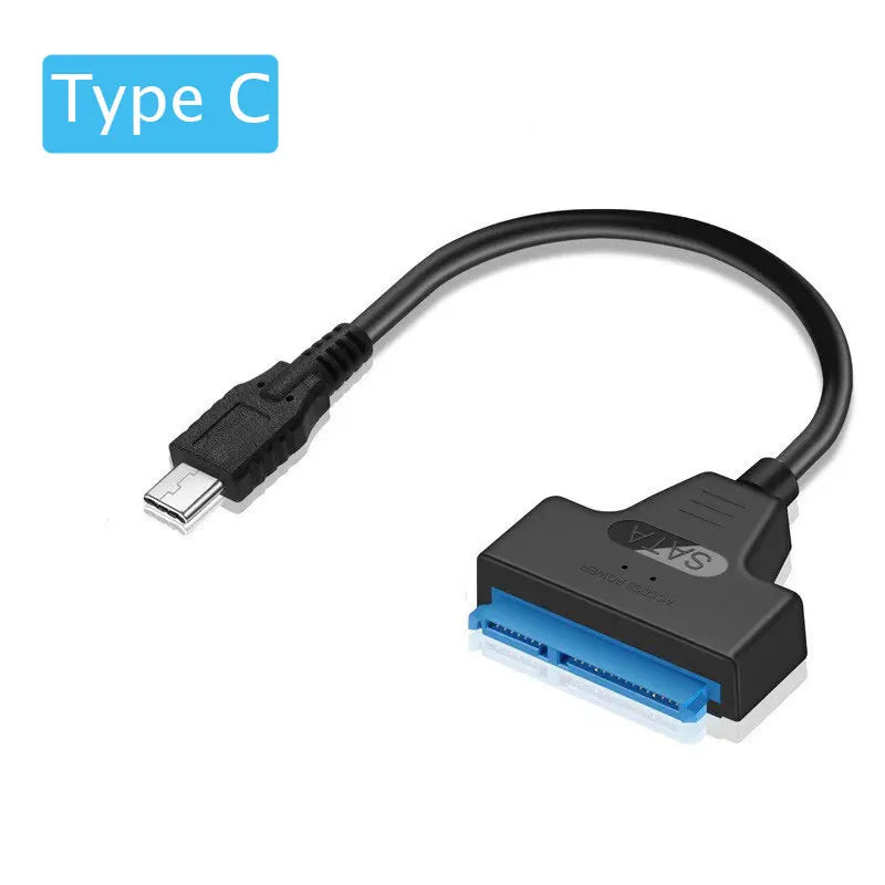SATA to USB 3.0 Cable – 6 Gbps Adapter for 2.5 Inch External HDD/SSD, SATA III 22-Pin to USB 3.0 Cord
