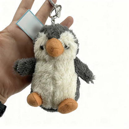 Bathrobe Bear & Rabbit Plush Toy Backpack Charm – Cute Cartoon Plush Gift for Birthday & Christmas