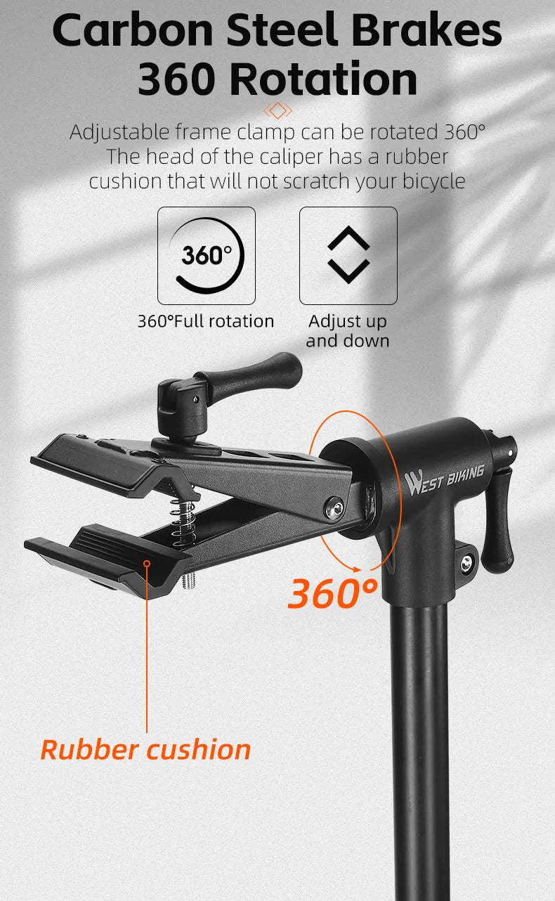 WEST BIKING Foldable Bike Repair & Display Stand – Multipurpose Wall/Floor Rack for Bicycle Storage & Maintenance