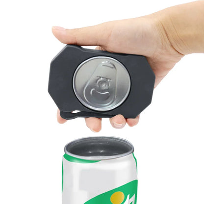 1 Set New Manual Magnet Bottle Opener - Edge-Steel Can Opener for Beer, Kitchen Accessories, Top Openers with Magnetic Cap Catcher