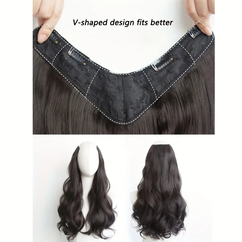 Invisible Long Wave Synthetic Hair Extensions – Fuller, Natural-Looking Strands for a Confident Hairstyle Design