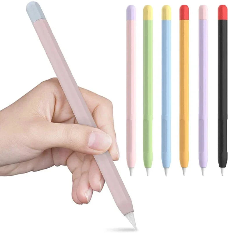 Protective Silicone Cover Case for Apple Pencil 1st and 2nd Generation - Anti-Lost, Scratch Resistant Stylus Case for iPad
