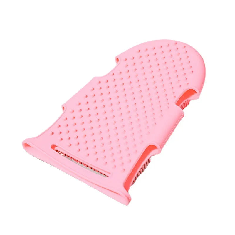 Japanese Silicone Bathing Brush – Cute Massage & Exfoliating Gloves for Pets and Body Scrubbing