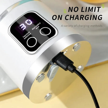 2025 Mini Electric Ice Crusher & Juicer – Household 450ML Juicer with Powerful Motor and Digital Display