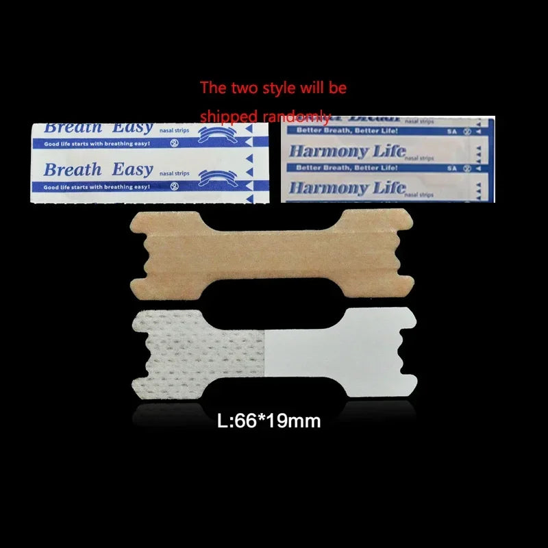 100/500PCS Nasal Breathing Strips — Anti-Snoring Nose Patch for Better Sleep and Easier Breathing
