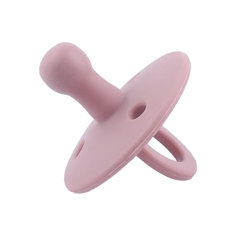 Baby Silicone Pacifier – Soft BPA-Free Soother Nipple for Newborns with Teether Toy & Nursing Pacifier Chain Pendant