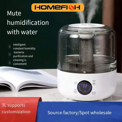 CK2 3L Large Capacity Air Humidifier – Silent Household Aroma Diffuser with Remote Control, Timer & Plant Mist Function