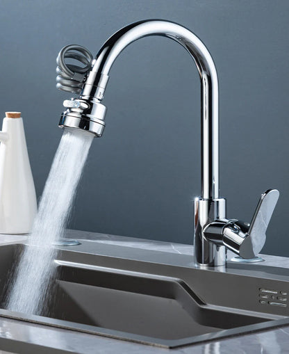 3-Mode Rotating Sink Faucet – 360° Water-Saving Filter Extension for Kitchen