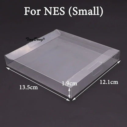 10PCS Clear Transparent Game Cartridge Cases – CIB Plastic PET Protectors for N64, NES, SNES, GB, GBA, GBC, NGPC, Switch & PS5