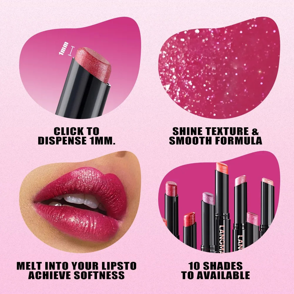 Diamond Pearlescent Lipstick – Waterproof, Long-Lasting Matte Velvet Lipstick with Non-Stick Shine for Sexy Red Lips          Ask ChatGPT
