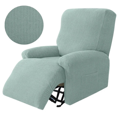 4pcs Recliner Sofa Cover Set - Stretch Spandex Couch Slipcovers with Non-Slip Fit for Armchair & Lazy Chair