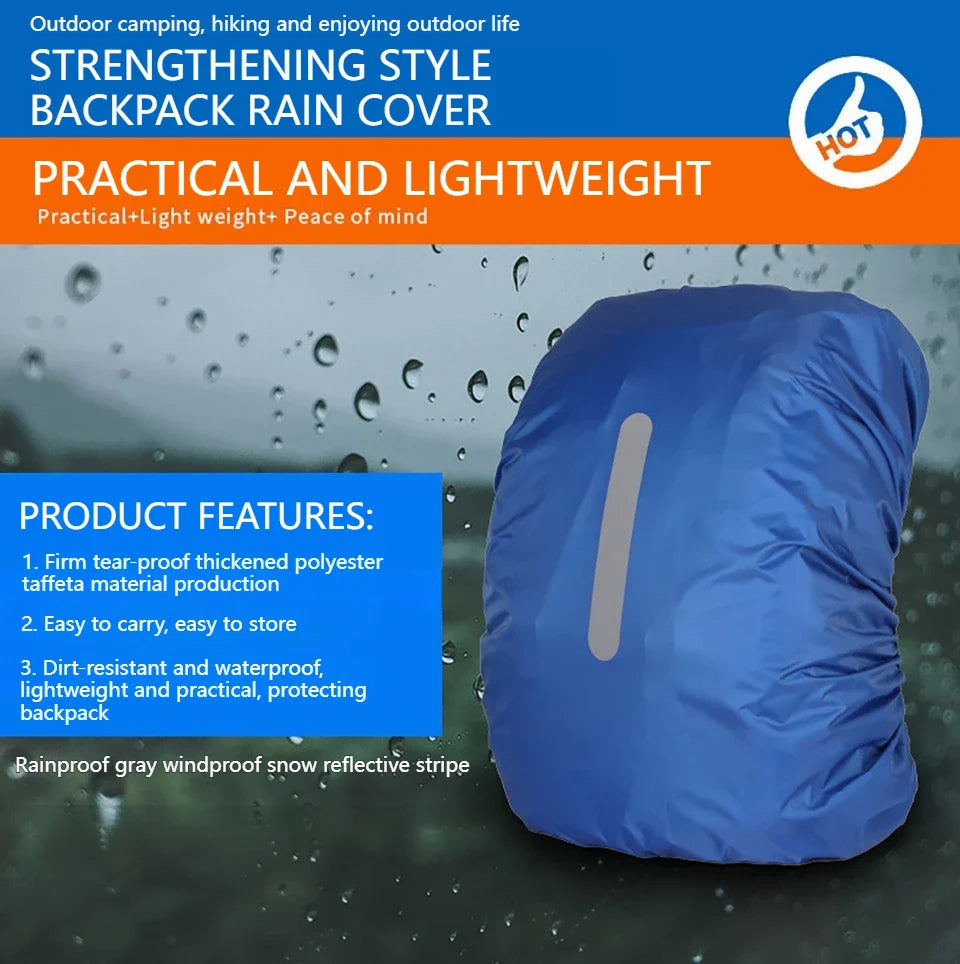 KoKossi 25-80L Backpack Rain Cover – Waterproof Outdoor Sports, Hiking, Cycling & Camping Bag Protector for Men & Women