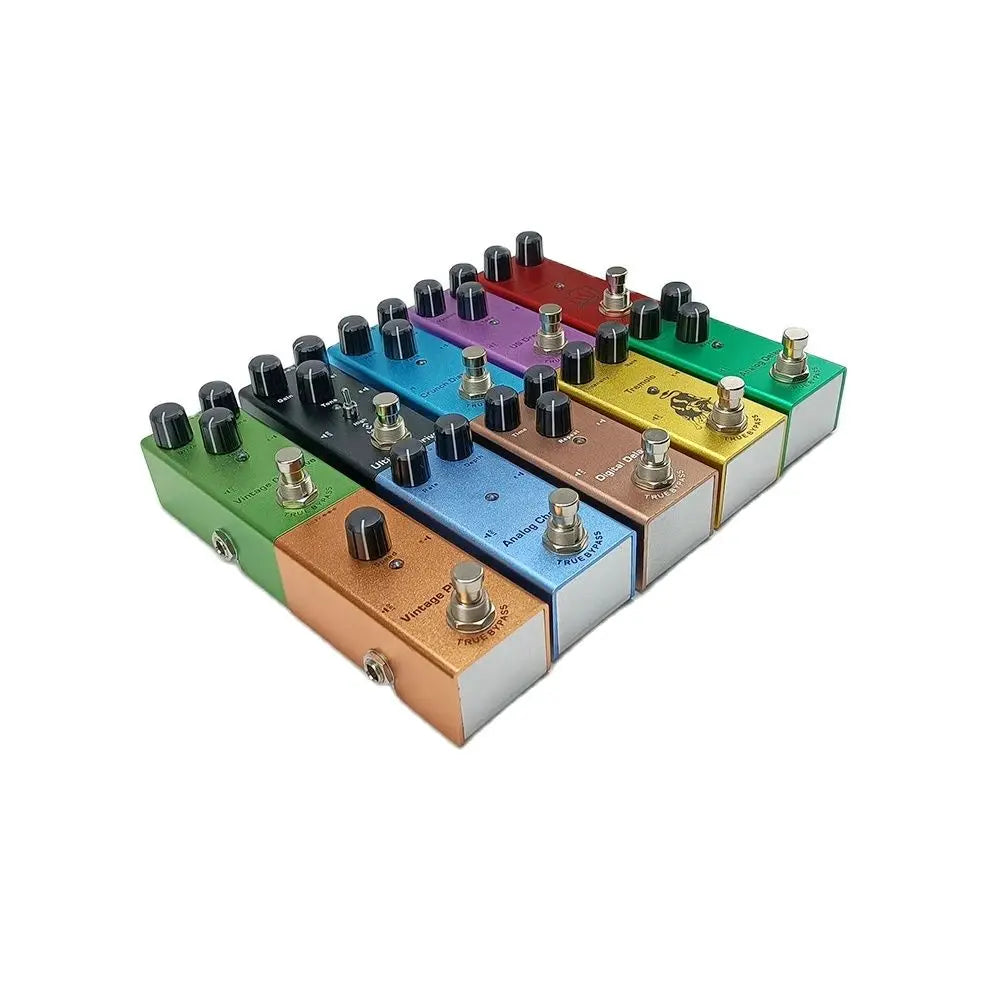 Electric Guitar Effects Pedal – Vintage Overdrive, Chorus, Tremolo, Delay & Ultimate Drive Options