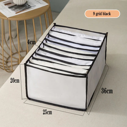 Organizer Storage Boxes for Panties & Socks – Wardrobe Divider for Pants, Underwear, Bras, Jeans & Clothes
