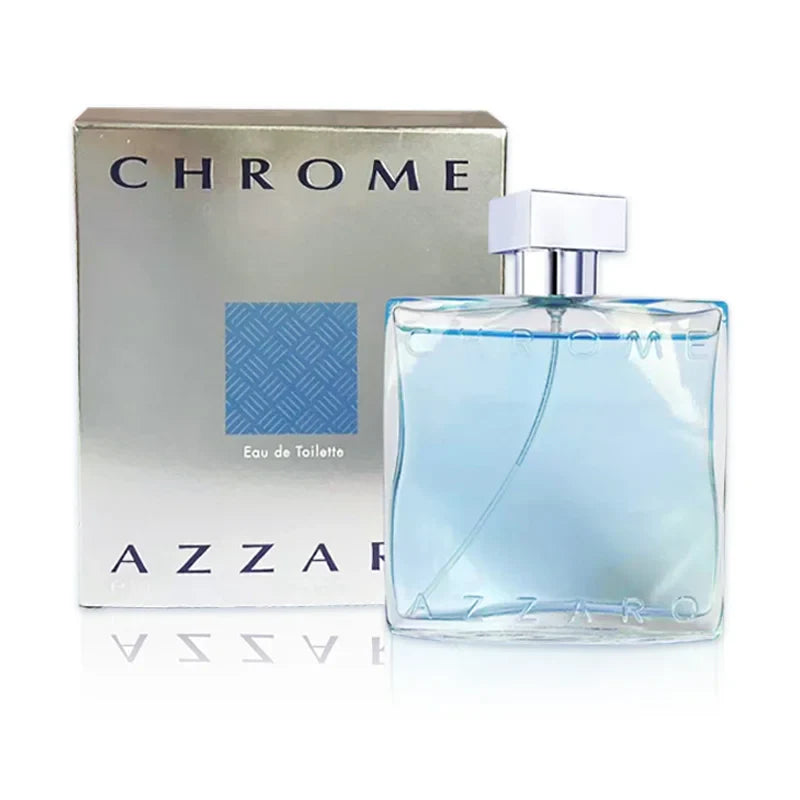 Azzaro Chrome Eau de Toilette 100ml — Fresh Aquatic Citrus Woody Musk Men's Cologne, Luxury Fragrance for Men
