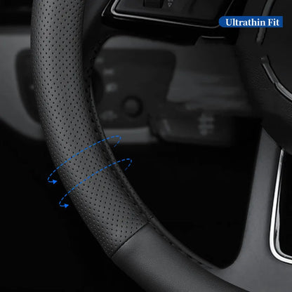 Ultra-Thin Universal Car Steering Wheel Cover — 37-38cm Breathable Wrap Accessory