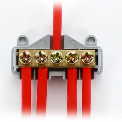 High Power Wire Splitter Connector — Brass Terminal Block for Large Current Electrical Splice