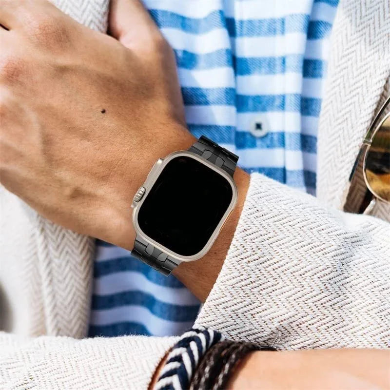 Metal Strap for Apple Watch – Stainless Steel Wristband for 49mm, 45mm, 41mm, 44mm, 42mm, 40mm – Compatible with iWatch Series Ultra, 9, 8, 7, 6, SE – Stylish Bracelet