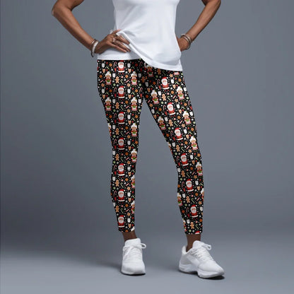 LETSFIND Women High Waist Winter Fitness Leggings, 3D Christmas Print Full Length Stretch Yoga & Casual Trousers